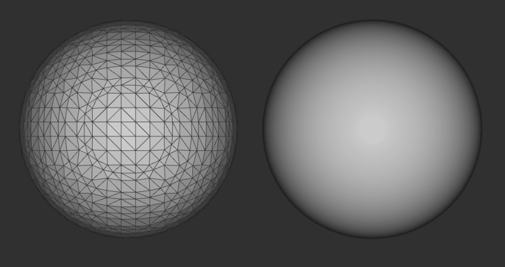 Visually comparing a discrete mesh representation of a volume with nTop’s solid, implicit representation